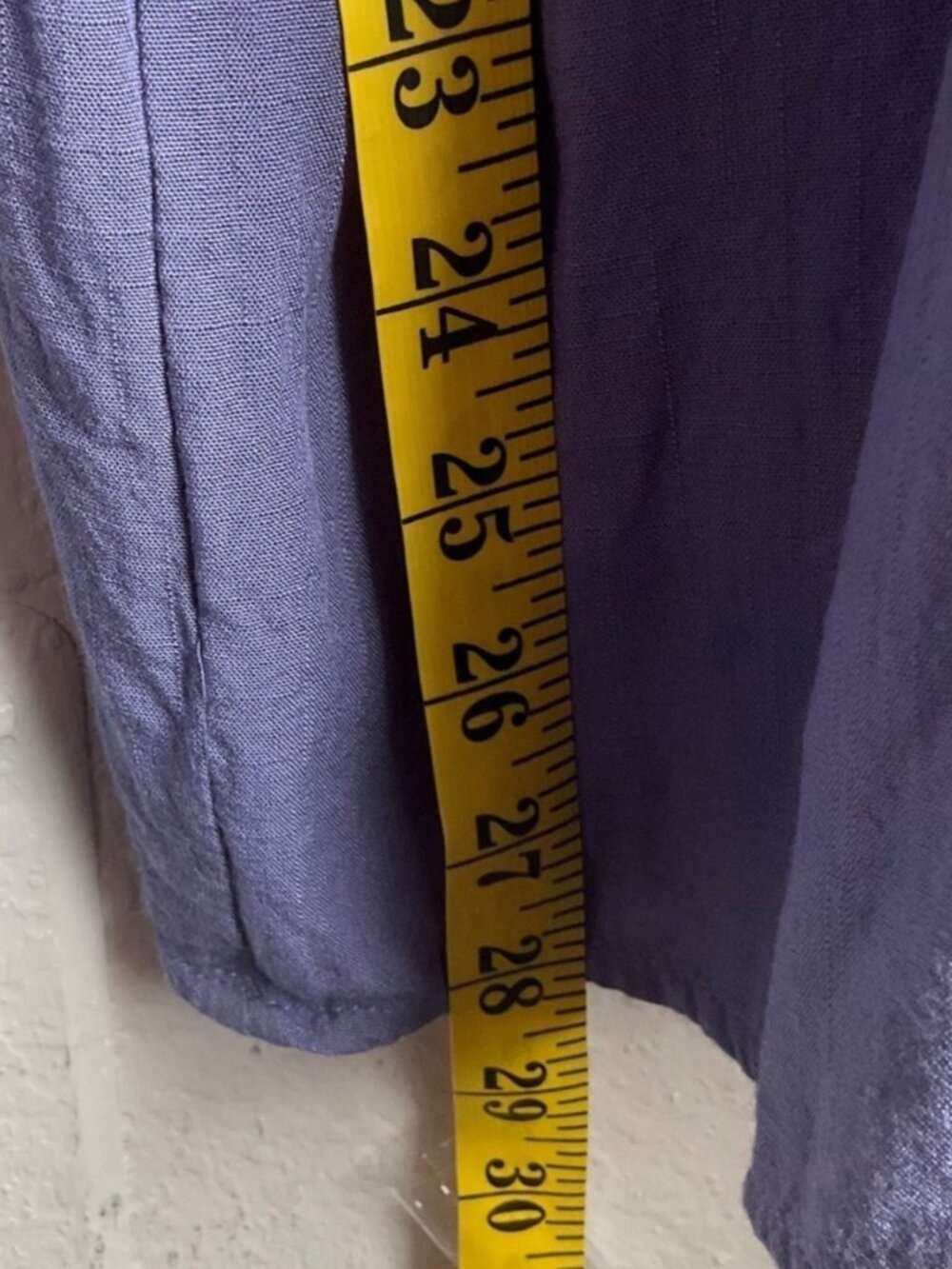 Ee Some L Tiered Wide Leg Flowy Pull On Pants Tie Waist Blue Boho Lagenlook - Picture 8 of 14